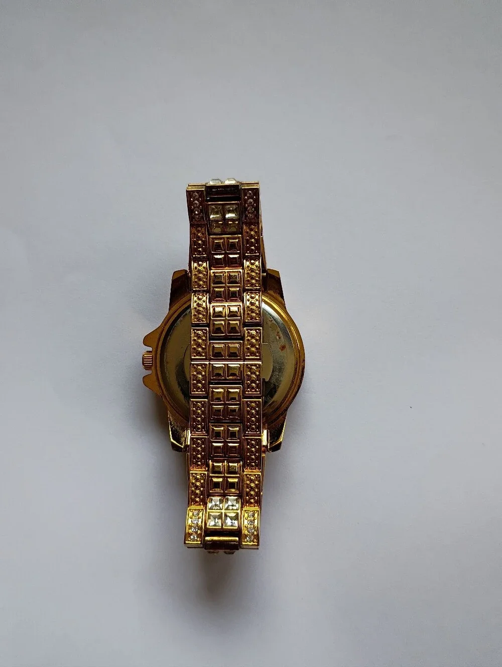 Gold Crystal-Embellished Women’s Watch